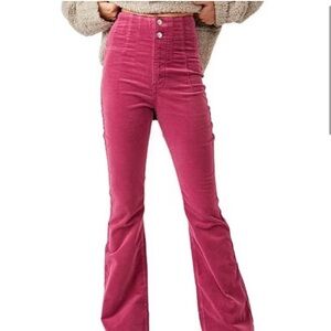 We The Free Free People Pink Corduroy Pants